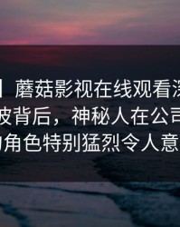 【速报】蘑菇影视在线观看深度揭秘：猛料风波背后，神秘人在公司会议室的角色特别猛烈令人意外
