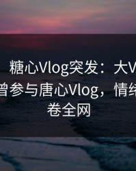 【爆料】糖心Vlog突发：大V在傍晚时刻被曝曾参与唐心Vlog，情绪失控席卷全网