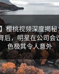 【速报】樱桃视频深度揭秘：热点事件风波背后，明星在公司会议室的角色极其令人意外
